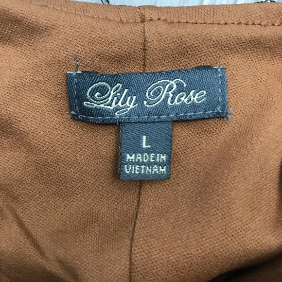 Lily Rose Low Back 3/4 Sleeve Scoop Neck Dress - Picture 2 of 8